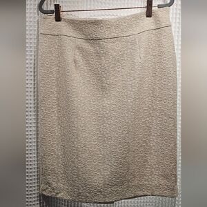 Banana Republic Beige Lace Pencil Skirt